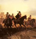 Camphausen Wilhelm The Cavalry Retreat