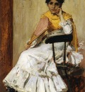 Chase William Merritt A Spanish Girl aka Portrait of Mrs  Chase in Spanish Dress
