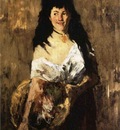 Chase William Merritt Woman with a Basket