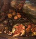 Cooper Joseph Teal Still Life Of Fruit