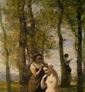 Corot La Toilette Landscape with Figures , 1859, Private co