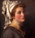 David Jacques Louis Portrait of a young Woman in a Turban