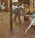 Degas Ballet Rehearsal, 1891, oil on canvas, Yale University