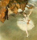 Degas Letoile ou La danseuse sur la scene, 1878, Pasel on p