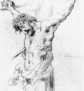 delacroix eugene christ on the cross sketch