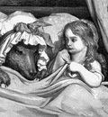 Gd 0003 She was astonished to see how her grandmother looked GustaveDore sqs