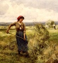 Dupre, Julien Woman Raking Hay end