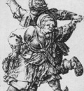 DURER DANCING PEASANTS,1514, COPPER ENGRAVING