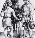 Durer Three Peasants In Conversation