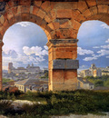 Eckersberg Christofer View through three arches of the Colos