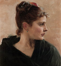 Edelfelt Albert Portrait of a Young Lady
