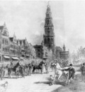 Eerelman Otto Study for horsefair on Grote Markt Sun