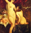 Etty William Two Nudes In An Interior