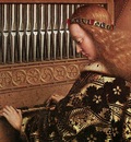 Eyck Jan van The Ghent Altarpiece Angels Playing Music detail