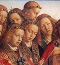 eyck jan van the ghent altarpiece singing angels detail