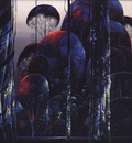 bs Eyvind Earle Trees Draped in Autumn