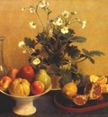 fantin latour flowers compotier and carafe