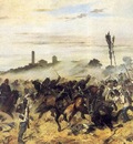 Carica di cavalleria a Montebello 1862 Livorno, Museo Fatt