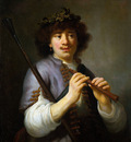 Flinck Govert Rembrandt as shepherd Sun