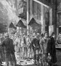 Shift change at a Comstock Lode silver mine Frenzeny, 1877 sqs