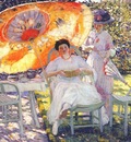 frieseke the garden parasol c1910