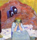 Gauguin Harvesting Of Grapes At Arles
