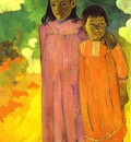 Gauguin Piti Teina Two Sisters