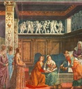 GHIRLANDAIO BIRTH OF MARY, CAPPELLA TORNABUONI, S MARIA NOVE