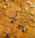 Giacometti Giovanni Sunny slope with goats Sun