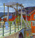 Gilman Harold Canal bridge Flekkefjord Sun