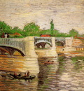 Gogh van Vincent The Seine and Pont de la Grande Jatte Sun
