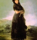 Goya Portrait of Mariana Waldstein, 142x97 cm, Louvre