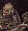 Goya Two Old Women Eating From A Bowl