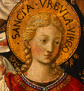 gozzoli saint ursula with angels and donor, 1455, 47x28 6