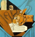 Gris Musicians table, 1914, Fusain, graphite, and colored p