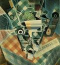 Gris Still life with checked tablecloth, 1915, 116 x 89 cm,