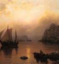 Gude Hans Fredrik Fishing Party At Sunrise
