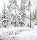 pekka halonen ravio lumessa a clearing in the snow
