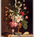 bs flo John E Hollen Bouquet In Vase