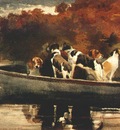 homer dogs in a boat