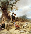 Kate ten Johan Mari Children in a landscape Sun