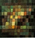 Klee Ancient sound, abstract on black, 1925, Kunstsammlung,