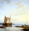 Koster Everhardus Boats on still water Sun