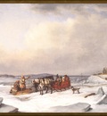 ds cornelius krieghoff 11 l the ice bridge 1847