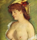 Edouard Manet Blonde with Bare Breasts