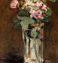Manet Edouard Flowers In A Crystal Vase