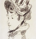 Manet Edouard Portrait Of Mme Jules Guillemet