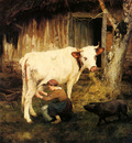 Marais Adolphe Charles The Milkmaid