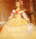 Matsch Franz von A Portrait Of The Artists Daughter As Infanta After Velasquez