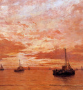 Mesdag Hendrik Willem Calm Sea Sun